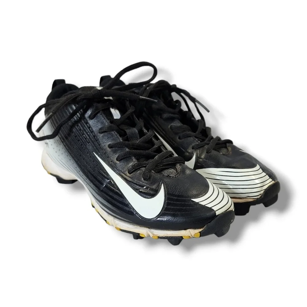 Youth Nike Vapor FastFlex BSBL Black‎ & White Cleats Size 5Y